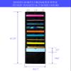 ZENXUS Hanging Organizer, 12x12 Paper Storage, Deep Pocket Vinyl Holder, for Cardstock, Scrapbook, Craft Paper, Cut Mat, 3 Door Hooks Included view 2