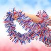 LOMIMOS Independence Day Patriotic Tinsel Garland, Metallic Garland for 4th of July Memorial Day and Veterans Day Decorations, 33 Feet view 3