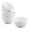 Yedio Small Bowls Set, White Ceramic Bowls of 6, 10 oz Porcelain Bowl for Kitchen Dessert Rice Side Dish Snack Soup Fruits Cereal Ice Cream, Microwave Dishwasher Freezer Oven Safe Easy Clean Stackable view 1