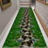 FUSHOU-Graceful 3D Hallway Hall Runners, Meets The Original Background Image Indoor Floor Mat Non-Slip Moisture-Proof Easy Cutting Multipurpose Carpet Runner,A,80x300cm view 2