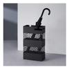 Umbrella Rack Modern Metal Umbrella Stand, Commercial Umbrella Bucket in Hotel Lobby, Lightweight and Portable with Drip Tray, Store 20 Umbrellas, Black, White (Color : Black) view 1