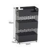Umbrella Rack Modern Metal Umbrella Stand, Commercial Umbrella Bucket in Hotel Lobby, Lightweight and Portable with Drip Tray, Store 20 Umbrellas, Black, White (Color : Black) view 2