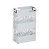 Umbrella Rack Modern Metal Umbrella Stand, Umbrella Bucket with Drip Tray, Large Capacity to Store 20 Umbrellas, for Home Hotel Lobby, Black, White (Color : White) view 1