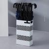 Umbrella Rack Modern Metal Umbrella Stand, Umbrella Bucket with Drip Tray, Large Capacity to Store 20 Umbrellas, for Home Hotel Lobby, Black, White (Color : White) view 2
