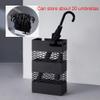 Umbrella Rack Metal Wrought Iron Umbrella Stand, Umbrella Bucket in The Lobby of The Home Hotel, Store 20 Umbrellas, with Independent Drip Tray, Black, White (Color : Black) view 2