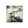 Oil Paintings On Canvas Hand Painted, 3D Gold Foil and Grey Infinity Landscape Abstract Wall Art Modern Hand Made Large Unframed Home Decor for Living Room Bedroom Gift,32X32Inch No Frame view 1