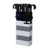 Umbrella Rack White Metal Umbrella Stand, Umbrella Bucket, Umbrella Storage Rack in Hotel Lobby Office, Lightweight and Portable with Drip Tray, 30x15x50cm view 1