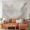 Ambesonne Grey Tapestry King Size, Victorian Lace Flowers and Leaves Retro Background Old Fashioned Graphic, Wall Hanging Bedspread Bed Cover Wall Decor, 104" X 88", Off Wihte Taupe Grey view 1