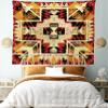 Ambesonne Arrow Tapestry King Size, Inspired Pattern Graphic Design Abstract Art Earth Tones, Wall Hanging Bedspread Bed Cover Wall Decor, 104" X 88", Cream Marigold view 1