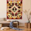 Ambesonne Arrow Tapestry, Inspired Pattern Graphic Design Abstract Art Earth Tones, Fabric Wall Hanging Decor for Bedroom Living Room Dorm, 23" X 28", Cream Marigold view 1