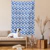 Ambesonne Evil Eye Tapestry Twin Size, Symmetrical Pattern All Seeing Eye Superstitious Turkish Ethnic, Wall Hanging Bedspread Bed Cover Wall Decor, 68" X 88", Blue Pale Blue White view 2