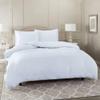 Wega Linen Light Blue Queen/Full Size 4 Piece-Duvet Cover Set 100% Egyptian Cotton Zipper Quilt Cover with Extra Fluffy Baffle Box Comforter(4 Piece-Duvet Cover+Comforter+2 Pillow Shams) view 2