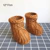 Hand-Woven Lagerung Baske Rattan Gewebt Obstkorb Niedlichen Tier Geformt Brot Obst Lebensmittel Frhstck Display Box Kunsthandwerk-dekor view 4