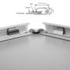 M&T Displays Snap Poster Frame 8.5x11 Inch Silver 1" Aluminum Profile Front Loading Wall Mounting Photo Picture Document Certificate Sign Holder Round Corner Anti Glare Cover view 4