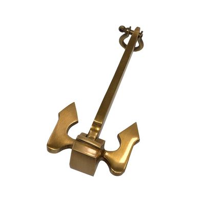 5" Danforth Anchor Antiqued Brass Paper Weight Tabletop Decor - Antique Vintage Style