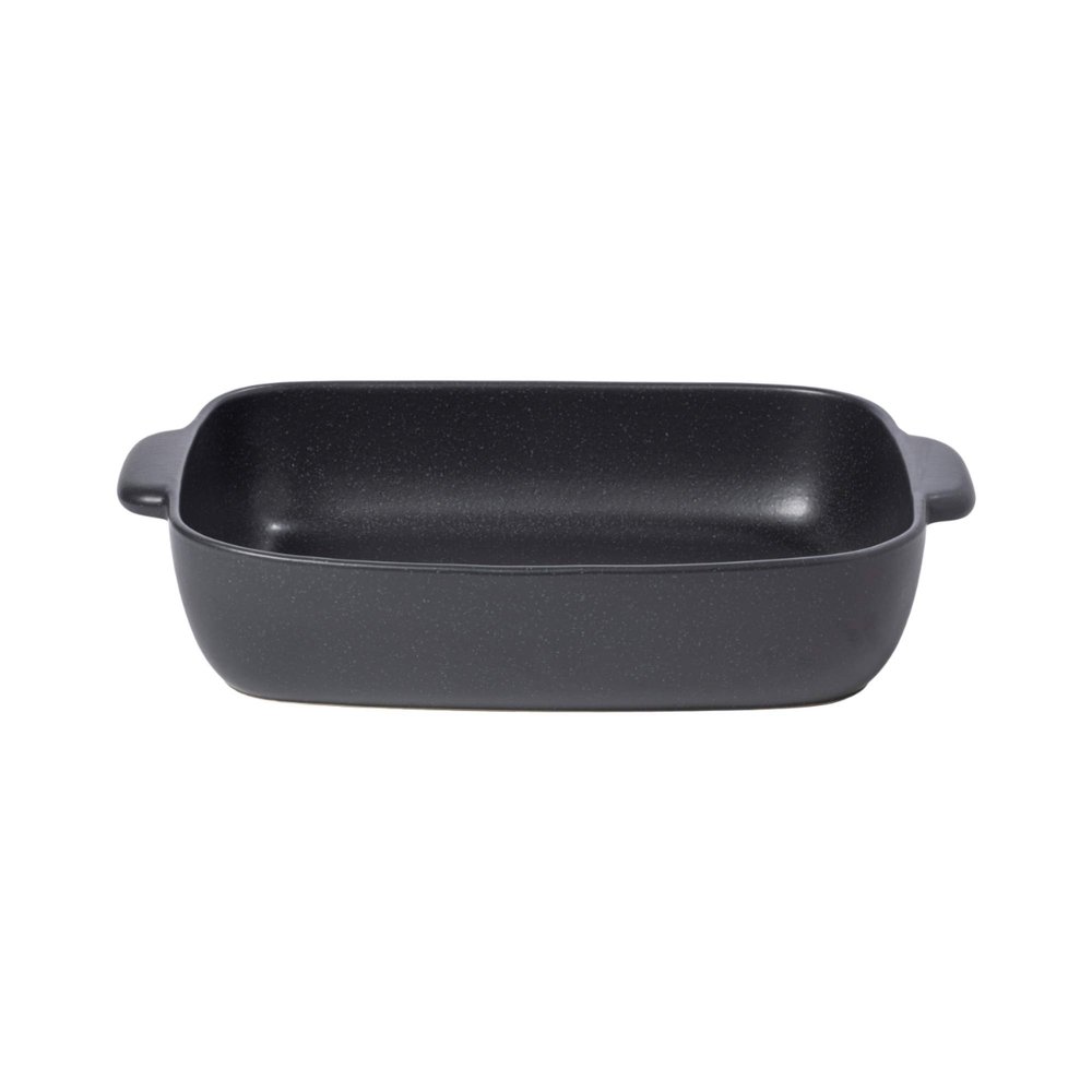 Casafina Ceramic 16" x 10.5" Rectangular Baker - Pacifica Collection, Seed Grey | Oven & Dishwasher Safe Bakeware | Food Safe Glazing | Restaurant Quality Dinnerware
