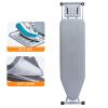 BKTD Ironing Board, Heat Resistant Cover Iron Board with Steam Rest, Non-Slip Foldable Ironing Stand. Heavy Sturdy Metal Frame Legs Iron Stand(13 * 34 * 53 Inches) (Silver Gray) view 2