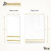 Paper Hand Towels for Bathroom, Linen-Feel Guest Towels, Formal Dinner, Anniversary, Napkins for Tables, Guestrooms, and Restrooms (Gold, 50 Count) view 3