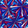 Henry Glass Smashing Atoms 108" Wideback 2390W 78 Patriotic BTY view 1