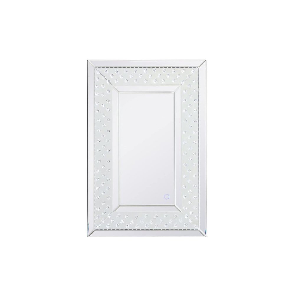 20 x 30 in. Raiden LED Crystal Mirror, Bronze