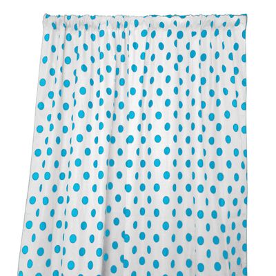 Classic Modern Simple Polka Dots Cotton Curtain Panel Backdrop Window Treatment Decoration Wedding Parties Showers Events Holiday Dcor (58" Wide x 120" Long, Turquoise/White)