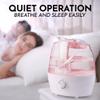 Zulay Home Cool Mist Humidifiers For Bedroom (2.2L Water Tank) - Quiet Ultrasonic Humidifiers For Large Room with Auto Shutoff Feature - Air Humidifier For Plants, Nursery, Kids Room (Pink) view 3