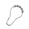 Aicosineg 12pcs Iron Metal Shower Curtain Ring Hooks for Home Decoration Bathroom Curtains Liners Bedroom Silver Tone view 1