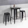 JIASEN Metal Indoor Outdoor Counter Height Bar Chairs Stools Set of 4 view 2