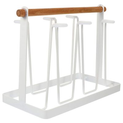 Cabilock 1pc Cup Drying Rack Stand Japanese Style Water Drainer for Glasses and Mugs for Kitchen Office Cafe Use Easy to Clean Space-Saving Design