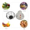 1pc Egg Basket Iron Snack Basket Iron Storage Basket Basket Home Desktop Adornment Home Decor Egg Holder view 3