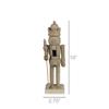 AREOhome Nutcracker, Small, Wood, Unfinished, Beige, Solid, Classic, Christmas, Decorative view 3