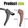 SMARTTOP 20 Pairs Anti-Slip Eyeglass Ear Grips Hook, Comfortable Silicone Elastic Eyeglasses Temple Tips Sleeve Retainer-For Eyeglasses Sunglasses Spectacles Glasses(Black+Clear+Brown) view 2