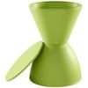 Ergode Haste Stool | Versatile Side Table & Accent Piece | Durable Polypropylene | Indoor & Outdoor Use | Green view 1