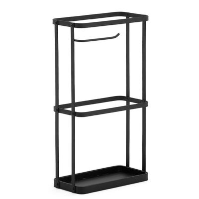 Umbrella Racks Black Metal Umbrella Stand Umbrella Holder, Modern and Simple Design Hollow Iron Umbrella Stand Umbrella Holder, Home Office Decoration Umbrella Drain Stand, 16X33X48cm