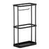 Umbrella Racks Black Metal Umbrella Stand Umbrella Holder, Modern and Simple Design Hollow Iron Umbrella Stand Umbrella Holder, Home Office Decoration Umbrella Drain Stand, 16X33X48cm view 1