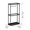 Umbrella Racks Black Metal Umbrella Stand Umbrella Holder, Modern and Simple Design Hollow Iron Umbrella Stand Umbrella Holder, Home Office Decoration Umbrella Drain Stand, 16X33X48cm view 2