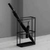 Umbrella Racks Black Metal Umbrella Stand Umbrella Holder, Modern and Simple Design Hollow Iron Umbrella Stand Umbrella Holder, Home Office Decoration Umbrella Drain Stand, 16X33X48cm view 4