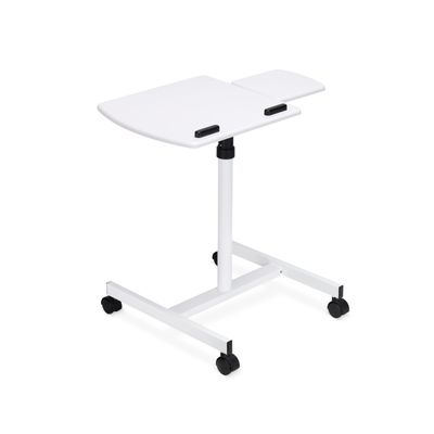 Unique Furniture 270 MDF and Steel Reading Table in White PVC