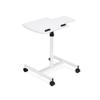 Unique Furniture 270 MDF and Steel Reading Table in White PVC view 1