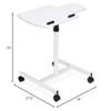 Unique Furniture 270 MDF and Steel Reading Table in White PVC view 3