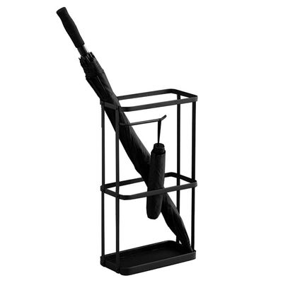 Umbrella Racks Black Metal Umbrella Stand Umbrella Holder, Modern and Simple Floor-Standing Iron Umbrella Stand Umbrella Holder, Home and Office Decoration Umbrella Drain Stand, 21X47cm