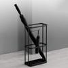Umbrella Racks Black Metal Umbrella Stand Umbrella Holder, Modern and Simple Floor-Standing Iron Umbrella Stand Umbrella Holder, Home and Office Decoration Umbrella Drain Stand, 21X47cm view 4