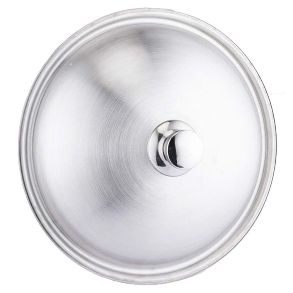 Cabilock Stainless Steel Pot Cover Lid Universal Pan Lid Stainless Steel Cooking Pot Cover Cookware Lid Replacement For Skillets Frying Pans 32CM