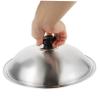 Cabilock Stainless Steel Pot Cover Lid Universal Pan Lid Stainless Steel Cooking Pot Cover Cookware Lid Replacement For Skillets Frying Pans 32CM view 3
