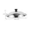 Cabilock Stainless Steel Pot Cover Lid Universal Pan Lid Stainless Steel Cooking Pot Cover Cookware Lid Replacement For Skillets Frying Pans 32CM view 4