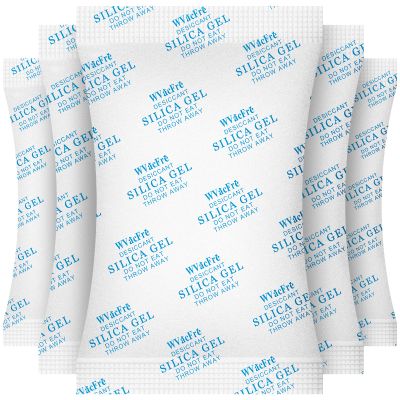 WVacFre 10 Gram(100Packs) Food Grade Moisture Absorber Silica Gel Desiccant Packets for Storage,Desiccant Beads Silica Gel Packs for Moisture Control