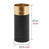 Umbrella Racks Black Gold Metal Umbrella Stand Umbrella Holder, with Mobile Drip Tray and 4 Hooks, Home Corridor Entrance Umbrella Cane Storage Bucket, 21X47cm view 2