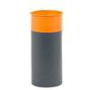 Umbrella Racks Metal Umbrella Stand Umbrella Holder, Modern and Simple Home Office Umbrella Cane Storage Bucket, with Mobile drip Tray and 4 Hooks, 21X47cm (Color : Grey+Orange) view 1