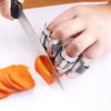 6 Pack Stainless Steel Finger Protector, Finger Guard, Chef Thumb Saver, Safe Fingertip Covers, Food Chopping Kitchen Tool for Slicing Cutting Dicing Vegetables Fruit Peeling view 2