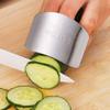 6 Pack Stainless Steel Finger Protector, Finger Guard, Chef Thumb Saver, Safe Fingertip Covers, Food Chopping Kitchen Tool for Slicing Cutting Dicing Vegetables Fruit Peeling view 3